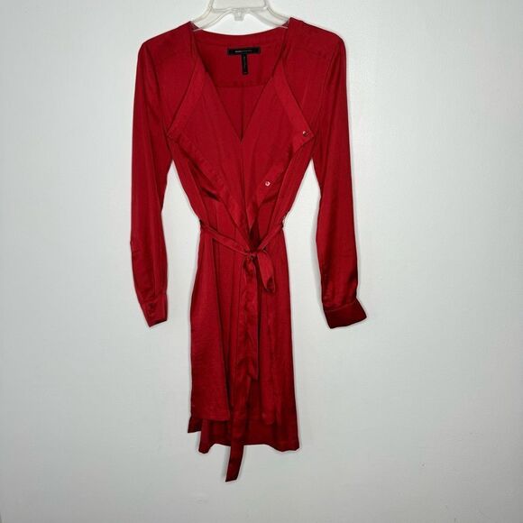 BcbgMaxAzria train red dress size XXS - Picture 1 of 7